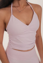 regata fitness tank top activewear top compressão athlesuire seamless toque macio elastico na cor rosa 