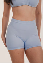 short fitness seamless alta compressão, estilo gringo ,  activewear,
lifting, empina bumbum na cor azul